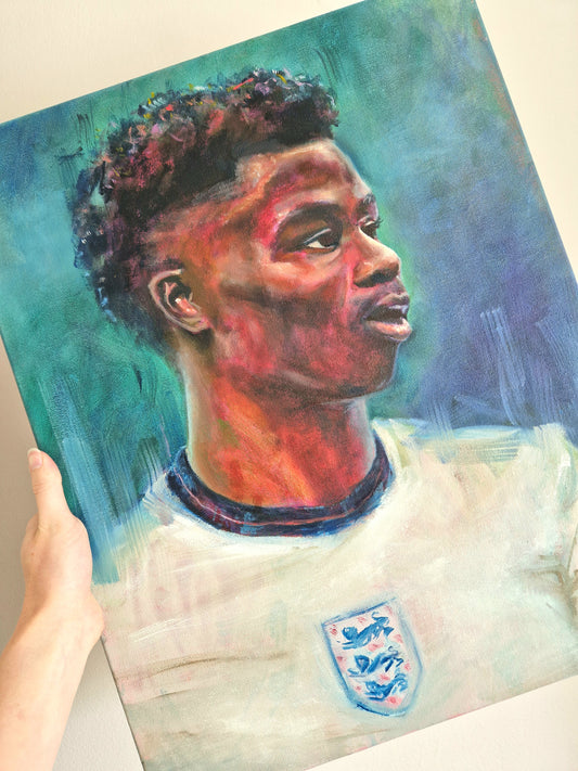 Bukayo Saka Portrait | 16 x 20 in