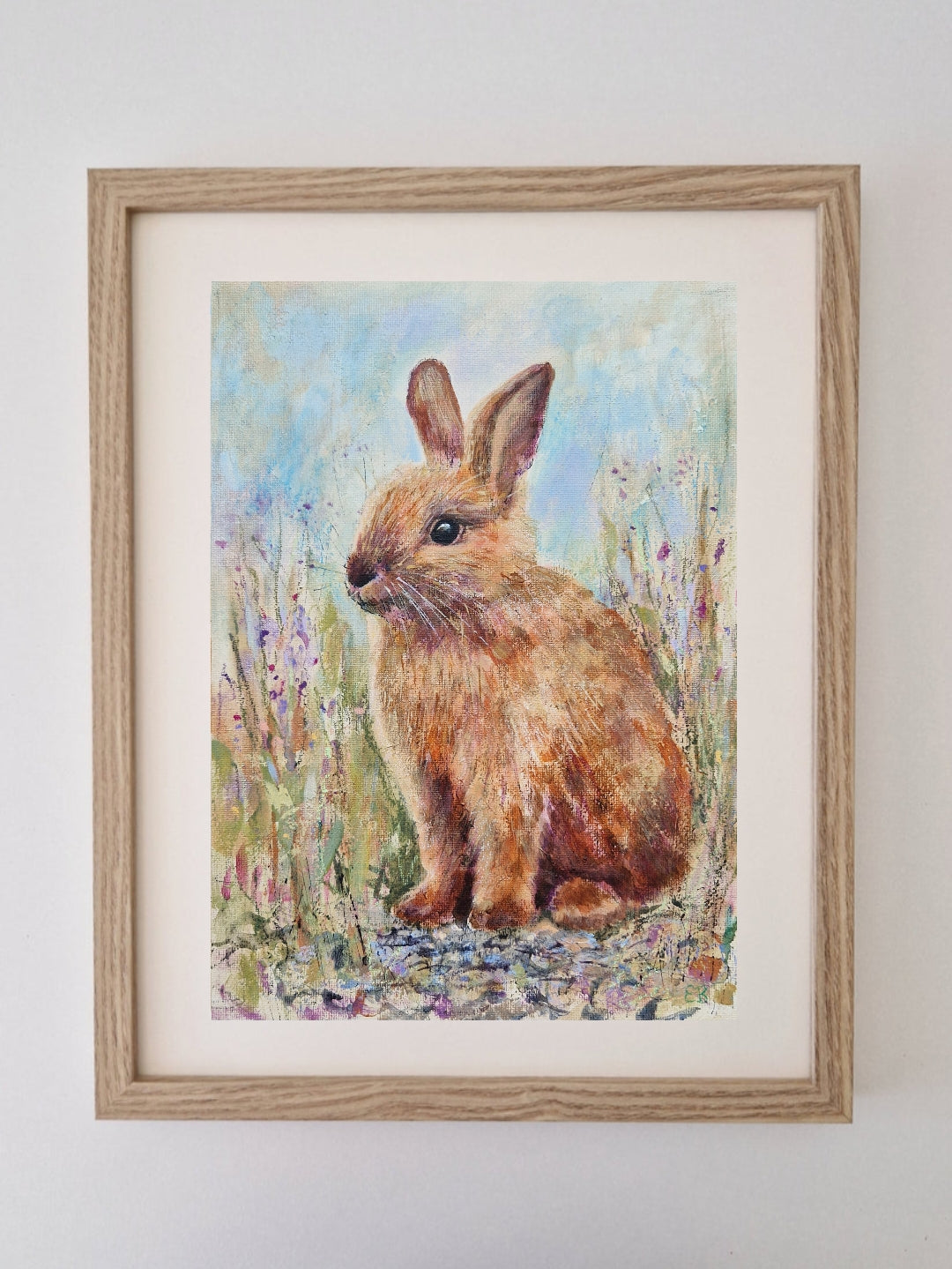 Bunny Among the Wildflowers | A4 Print