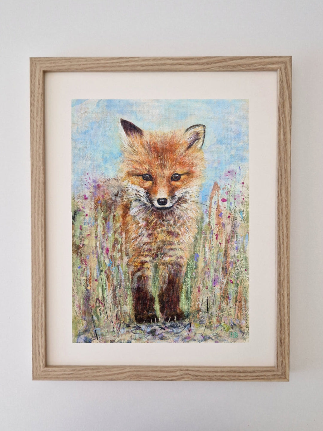 Fox Among the Wildflowers | Mini print / Greeting card