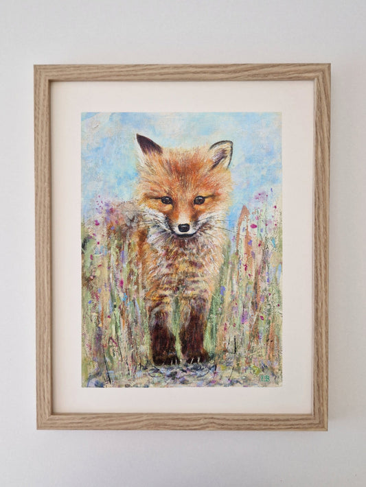 Fox Among the Wildflowers | A4 Print