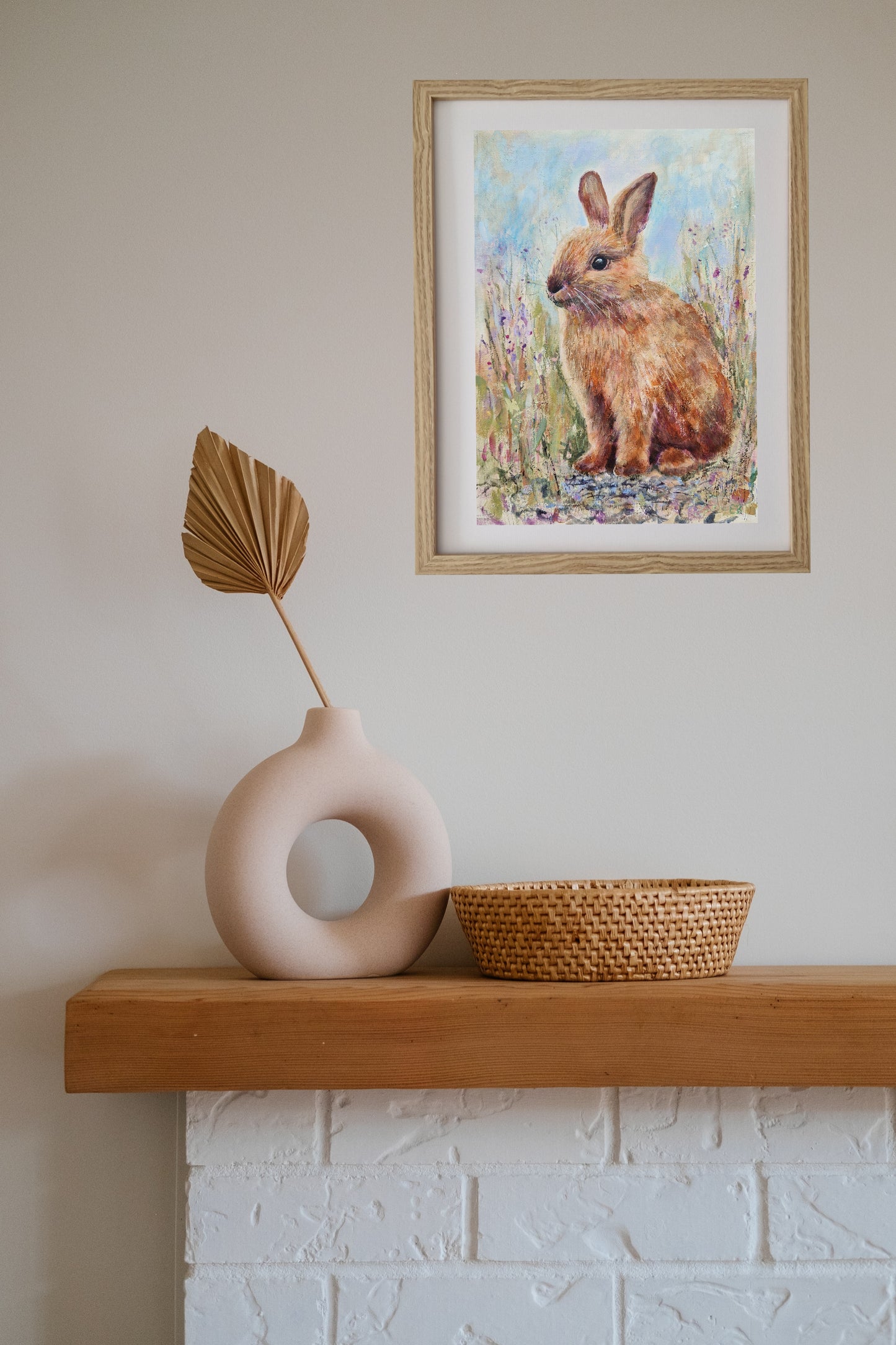 Bunny Among the Wildflowers | A4 Print